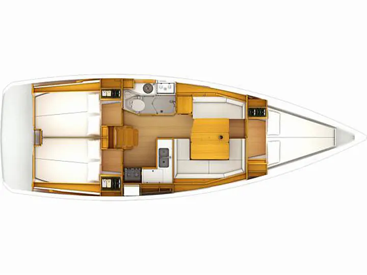 Sun Odyssey 389 (3 cab.) - Agios Georgios  - External image