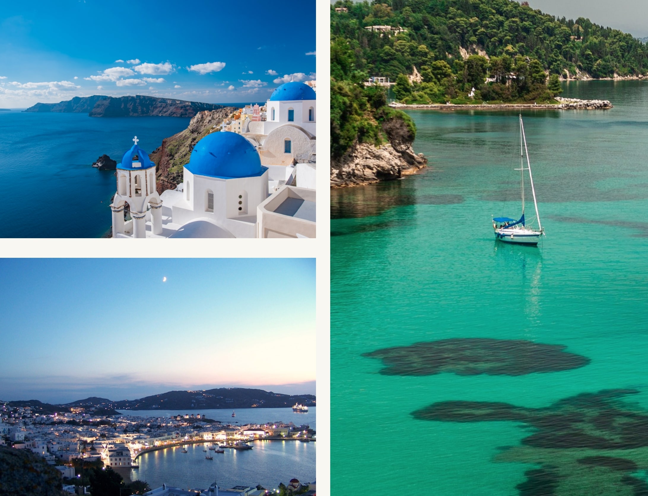Greek Islands (Cyclades, Ionian, Dodecanese, Saronic Gulf, Sporades)  